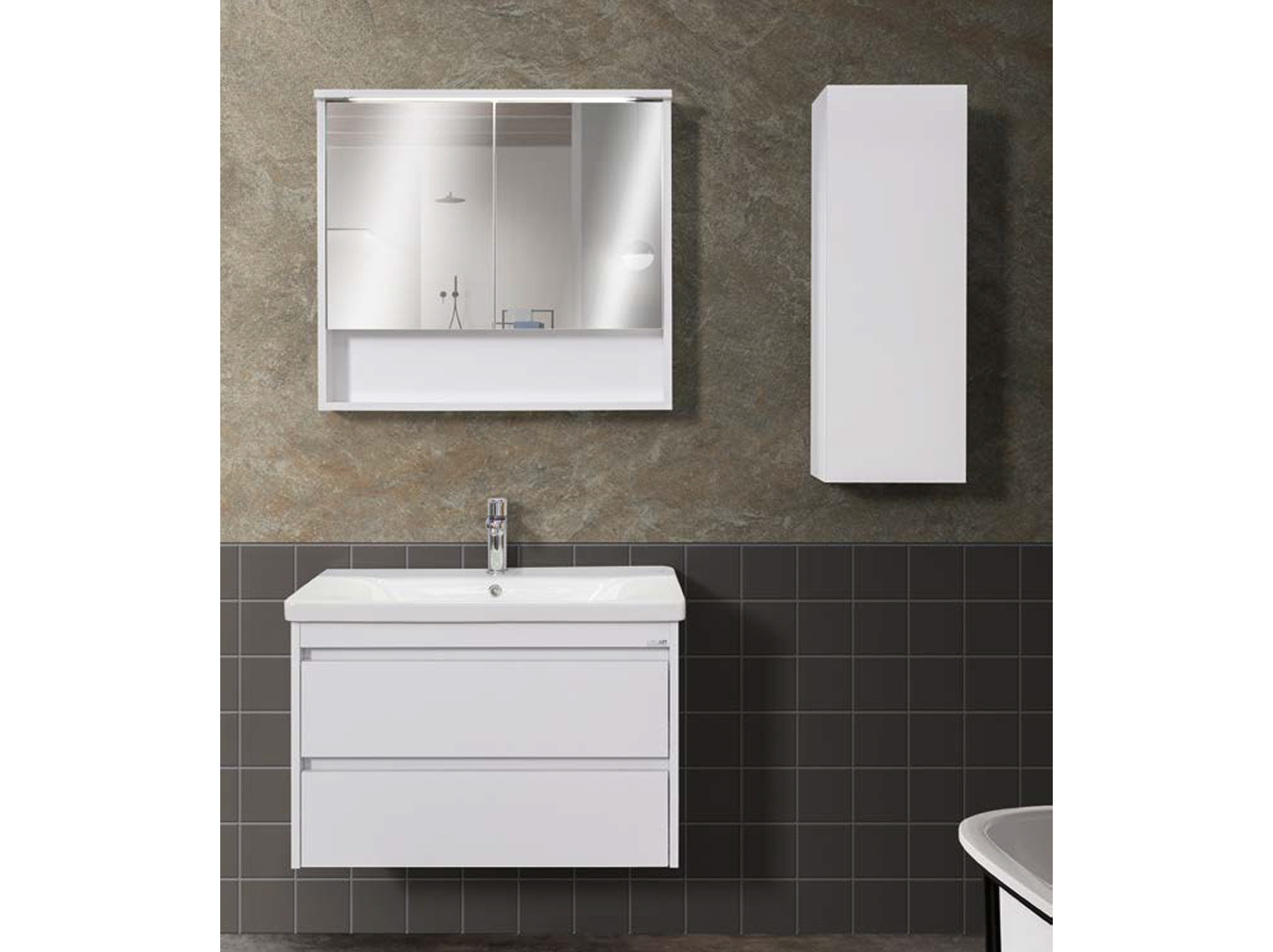 LİNE ART SOFT 800 SET BANYO MOBİLYASI