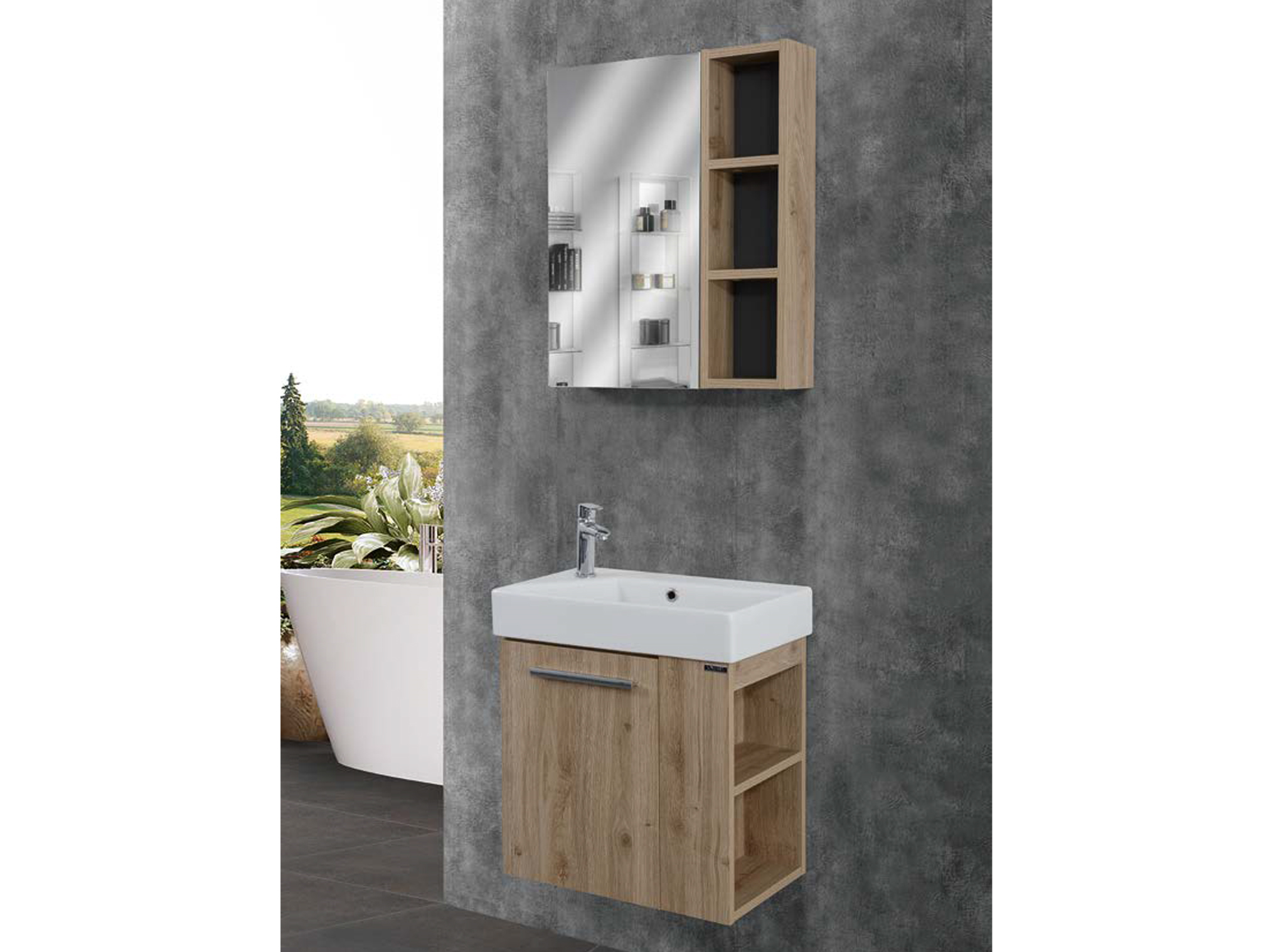 LİNE ART TREND 550 SET BANYO MOBİLYASI