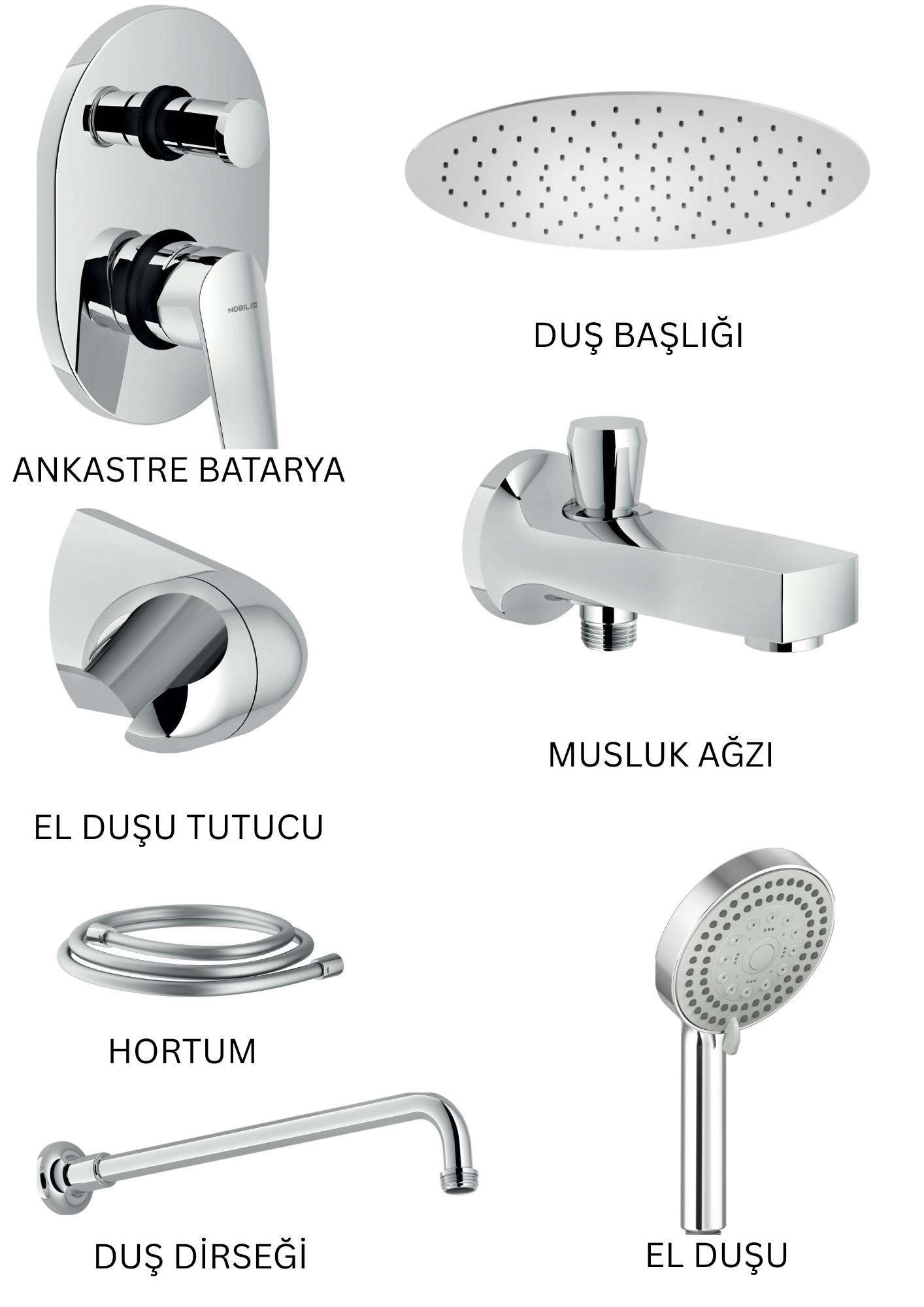 NOBILI BLUES - CR ANKASTRE DUŞ SETİ