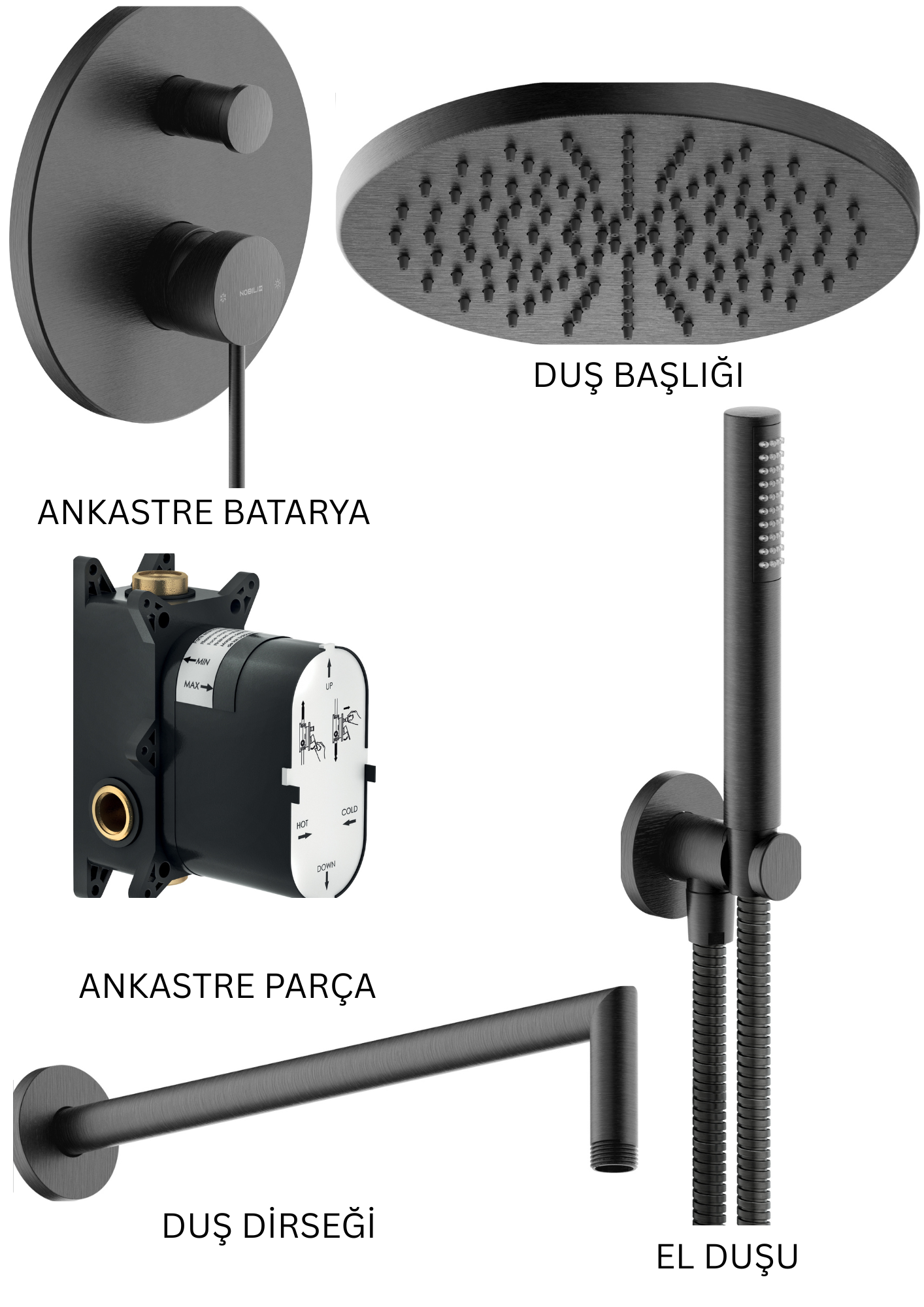 NOBILI VELIS - GUP ANKASTRE DUŞ SETİ