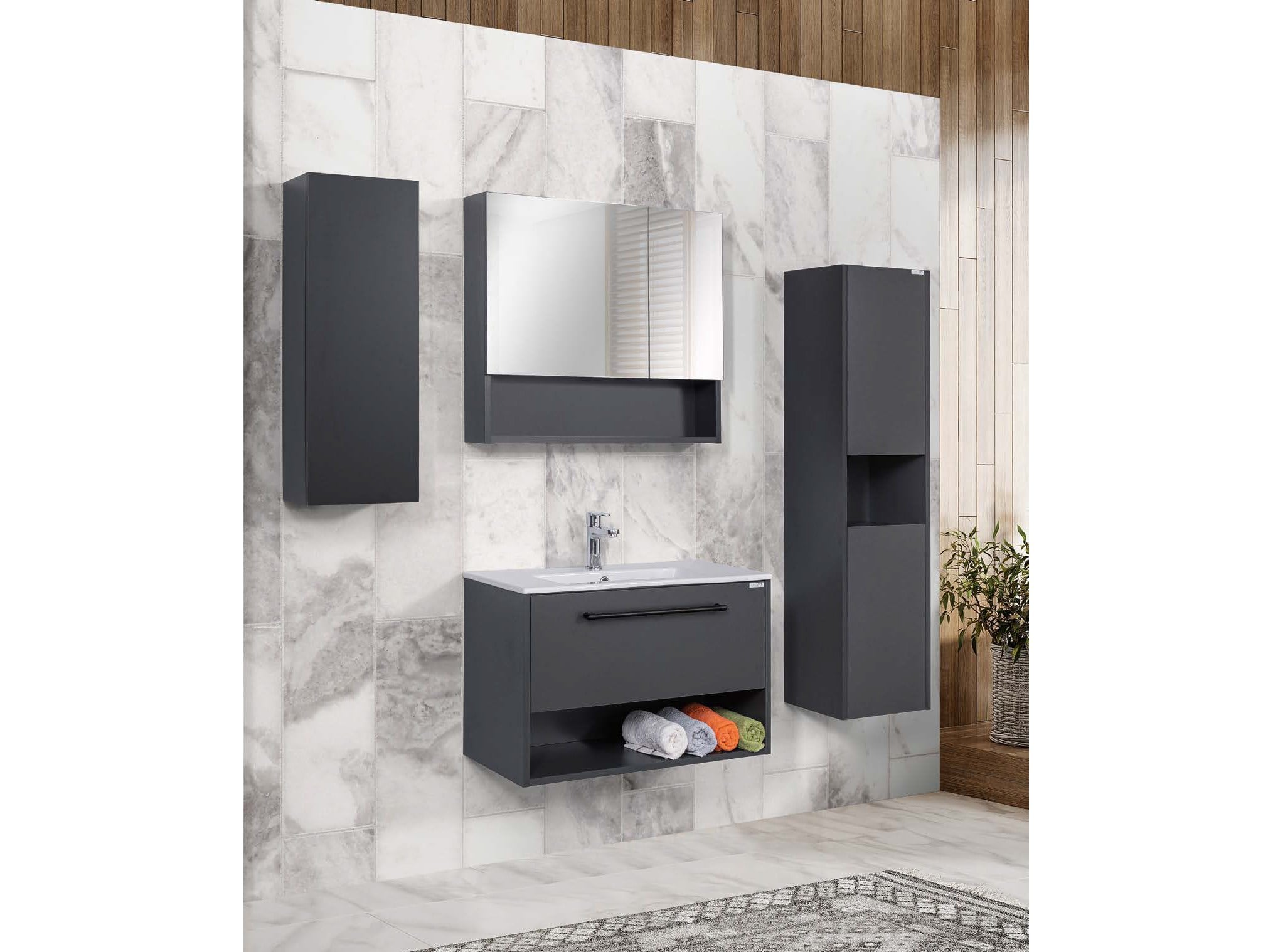 NOVA Çekmeceli Banyo Dolap Takımları