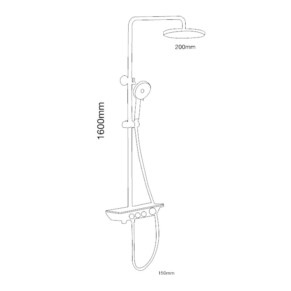 Paluci Akıllı Select Chrome Smart Duş Sistemi