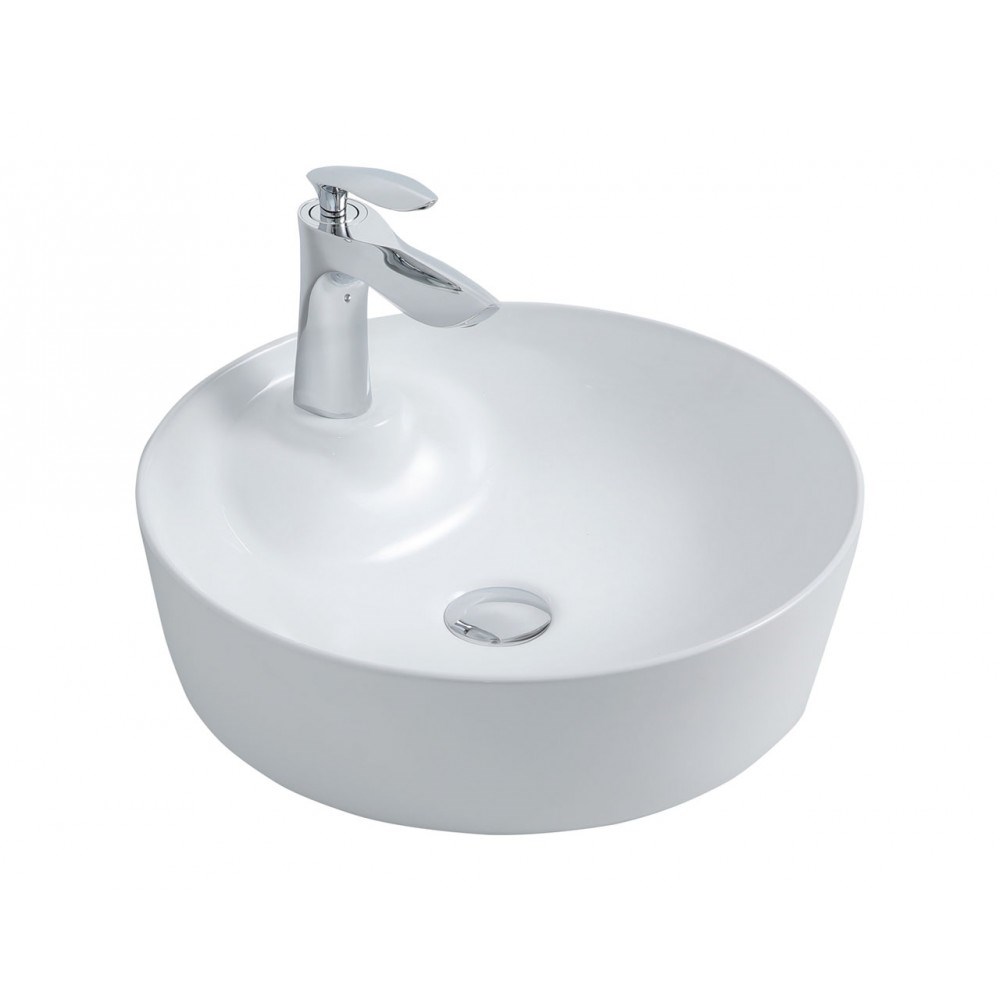 Paluci Alanya White Yuvarlak Lavabo 