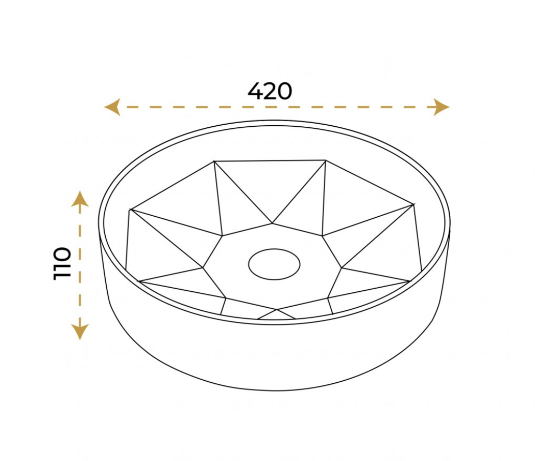 Paluci Diamond Black Çanak Lavabo