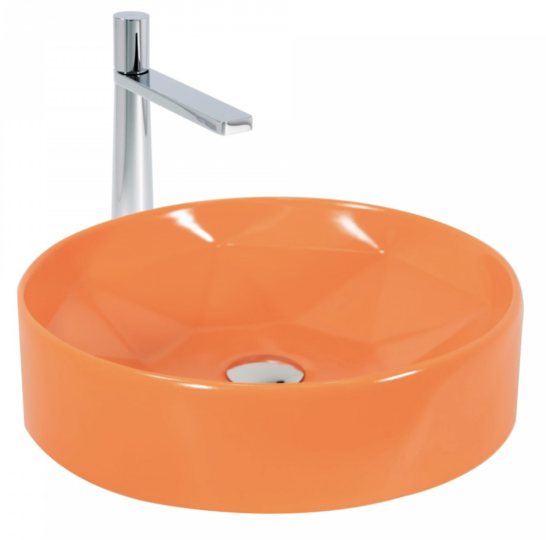 Paluci Diamond Matt Orange Çanak Lavabo