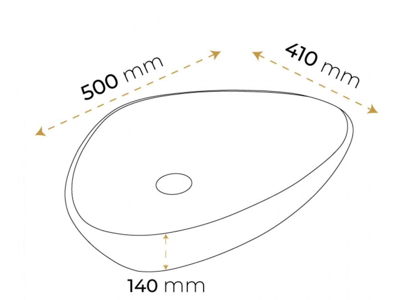 Paluci Doğa Multi Black Çanak Lavabo