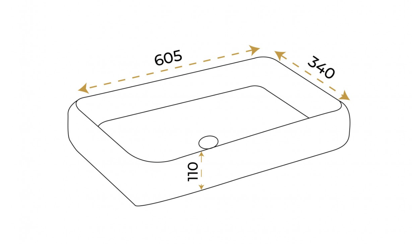 Paluci Leonardo Plus White Dikdörtgen Lavabo