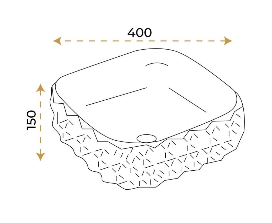 Paluci Leonardo White Kare Lavabo