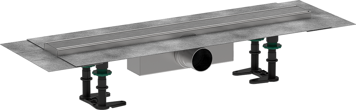 Raindrain Compact Komple set dus kanalı 60 cm standart kurulum için