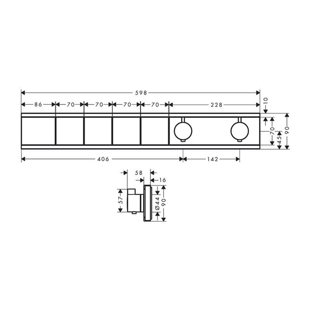 RAİNSELECT TERMOSTAT ANKASTRE 4 ÇIKIŞLI 