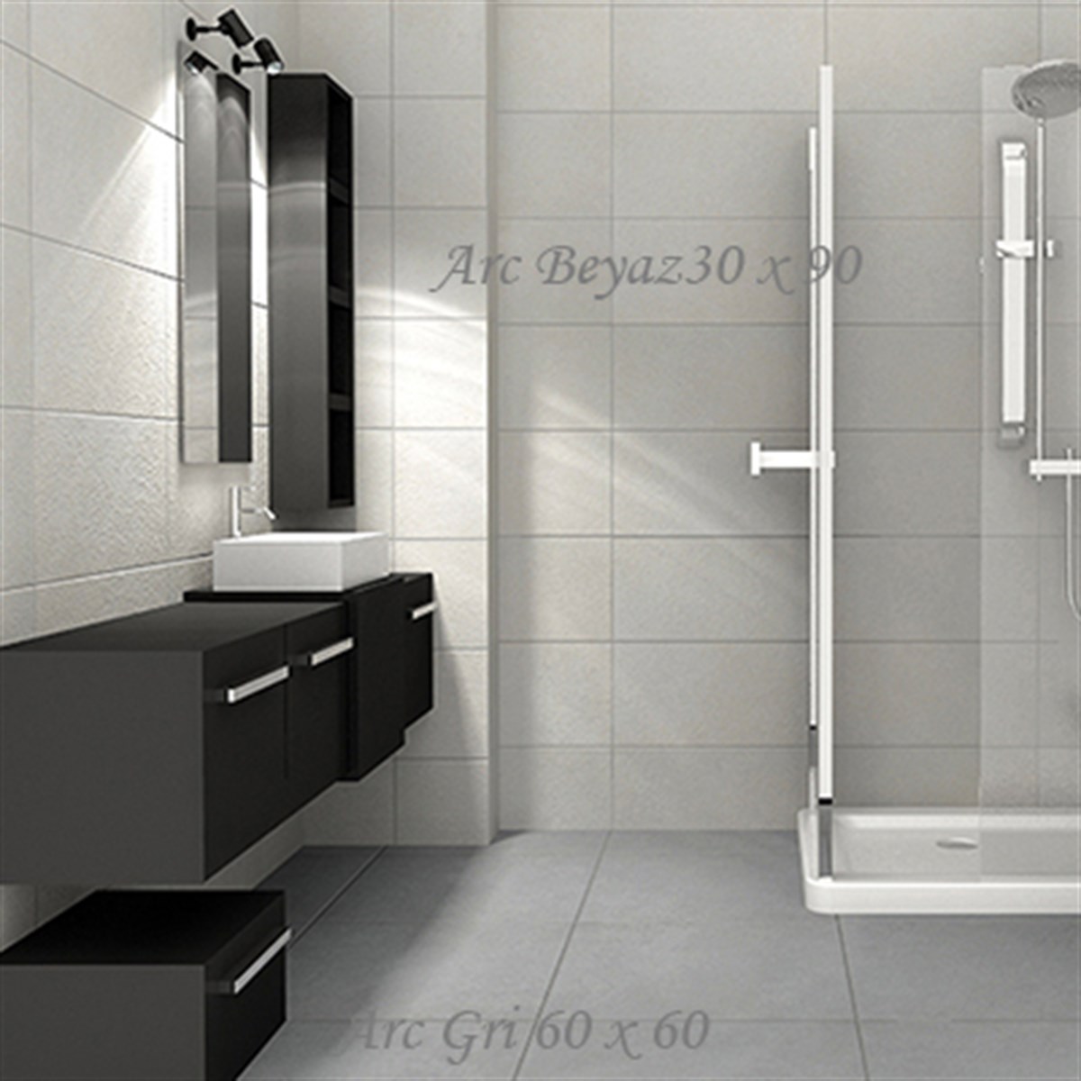 SERANİT ARC GRİ MAT 60 X 60 PORSELEN KARO