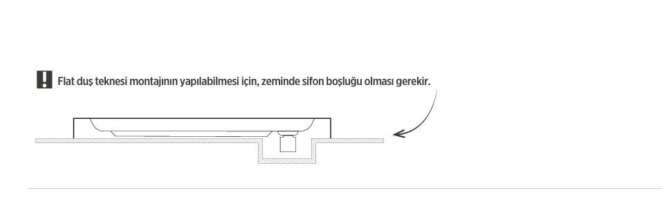 SHOWER ALLİSON ASİMETRİK FLAT DUŞ TEKNESİ