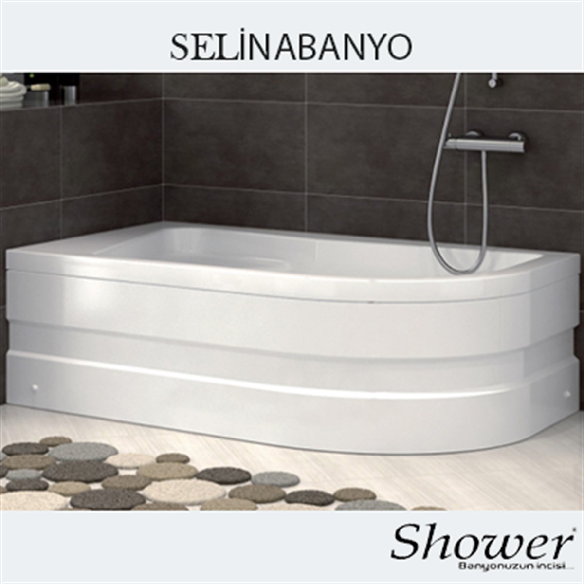 SHOWER ANETHUM ASİMETRİK OVAL MİNİ KÜVET