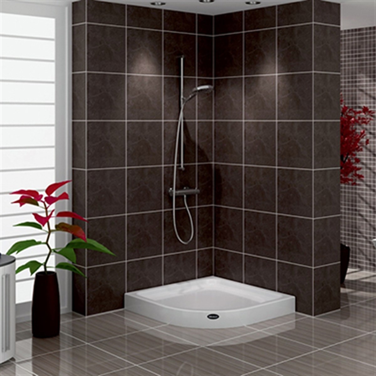 SHOWER BAFFY OVAL MONOBLOK DUŞ TEKNESİ