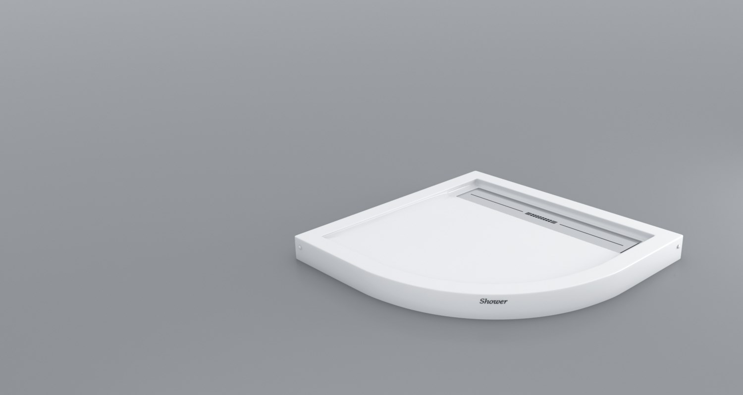 SHOWER DROP OVAL FLAT DUŞ TEKNESİ