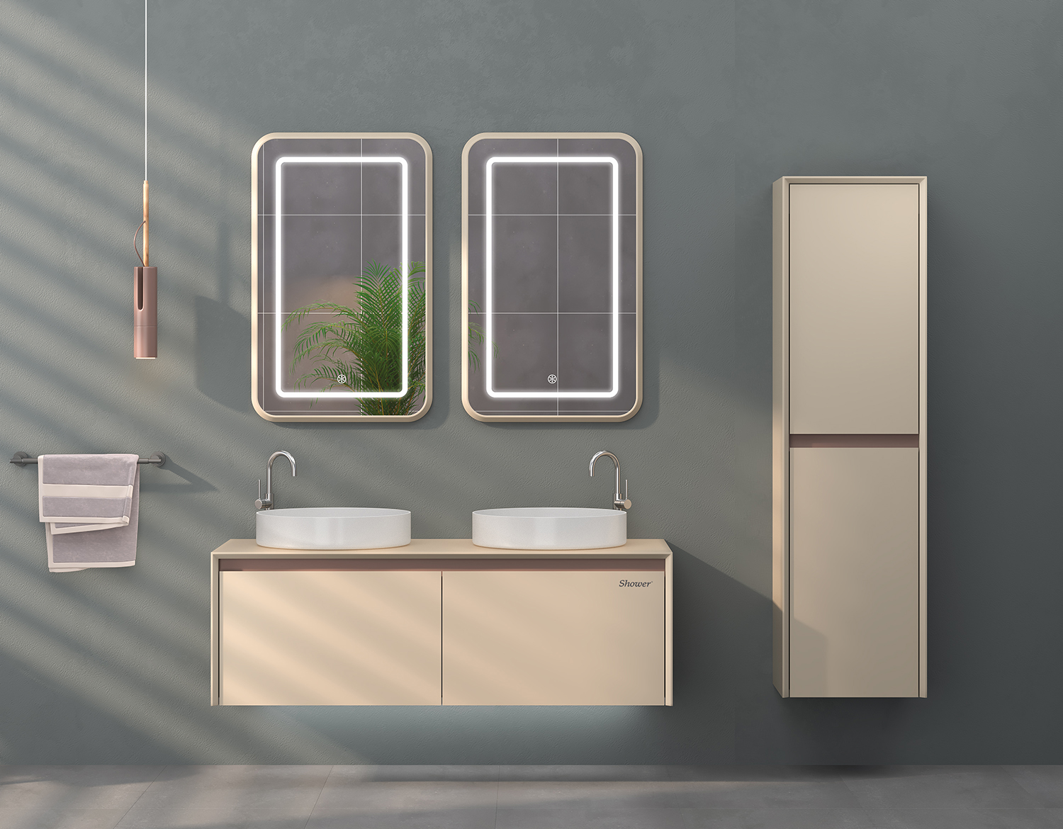 Shower LİNE 120 BANYO DOLABI TAKIMI