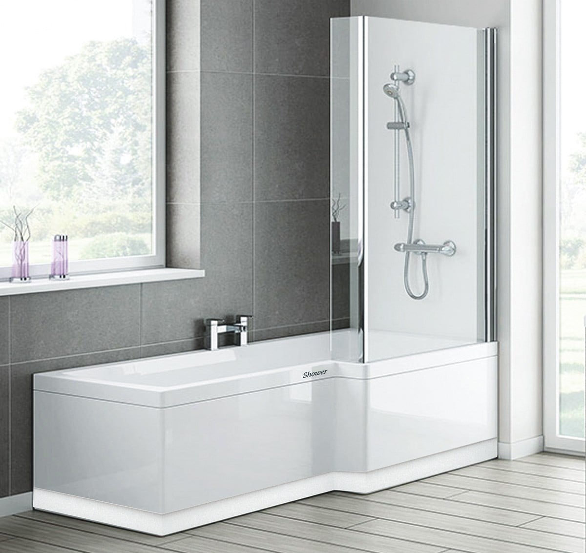 SHOWER LUCKY L TİPİ DÜZ KÜVET