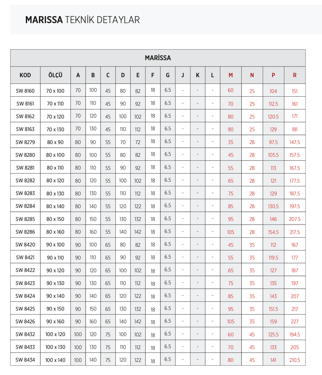 SHOWER MARISSA ASİMETRİK DUŞ TEKNESİ