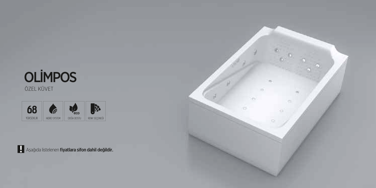 SHOWER OLİMPOS ÖZEL KÜVET