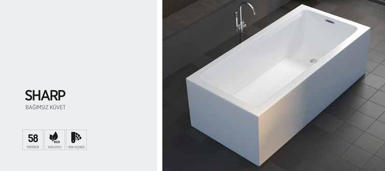 SHOWER SHARP BAĞIMSIZ KÜVET