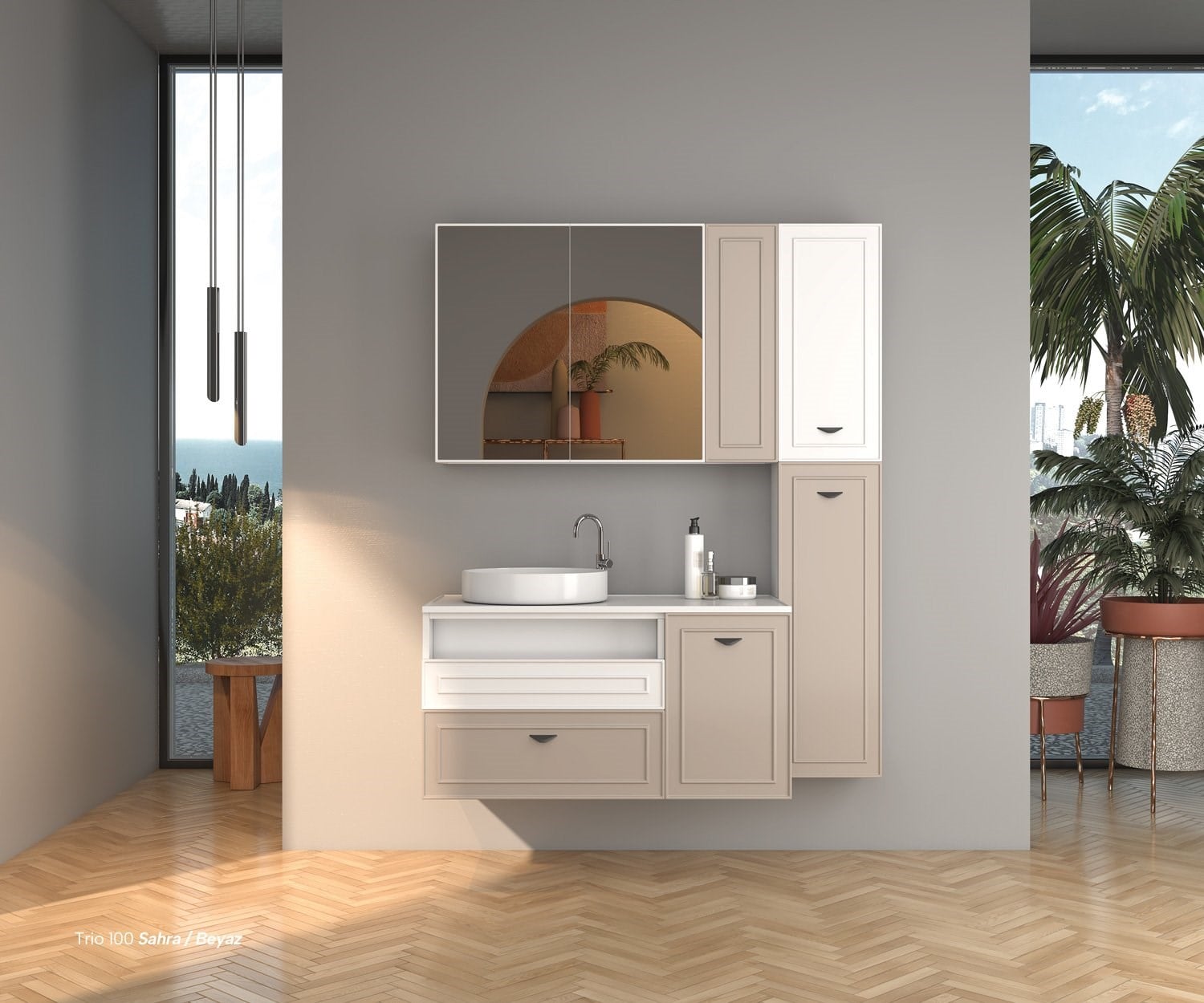 SHOWER TRIO 100 BANYO DOLAP TAKIMI