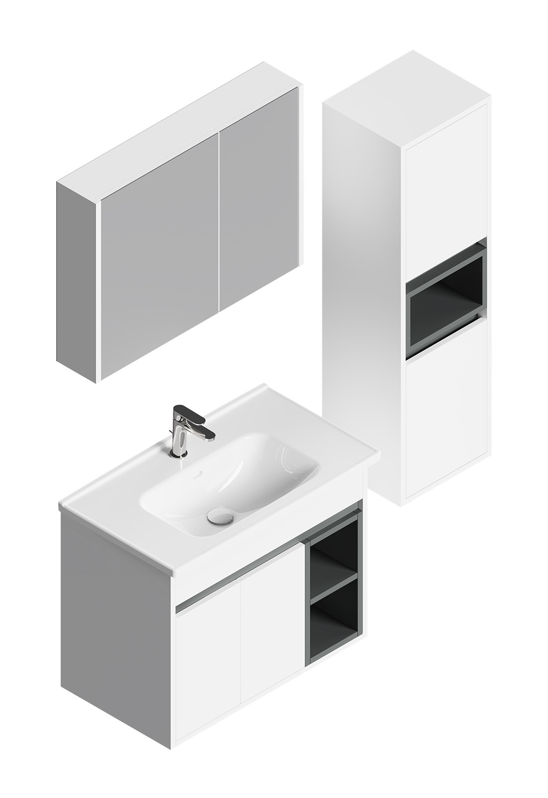 WEST ATLANTİS BANYO DOLABI TAKIMI