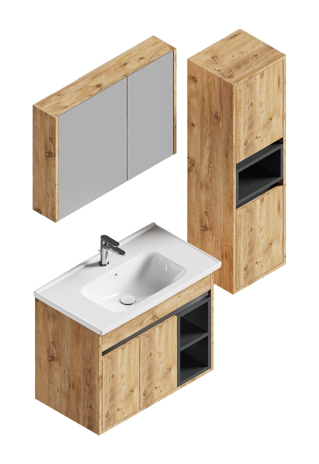 WEST ATLANTİS BANYO DOLABI TAKIMI