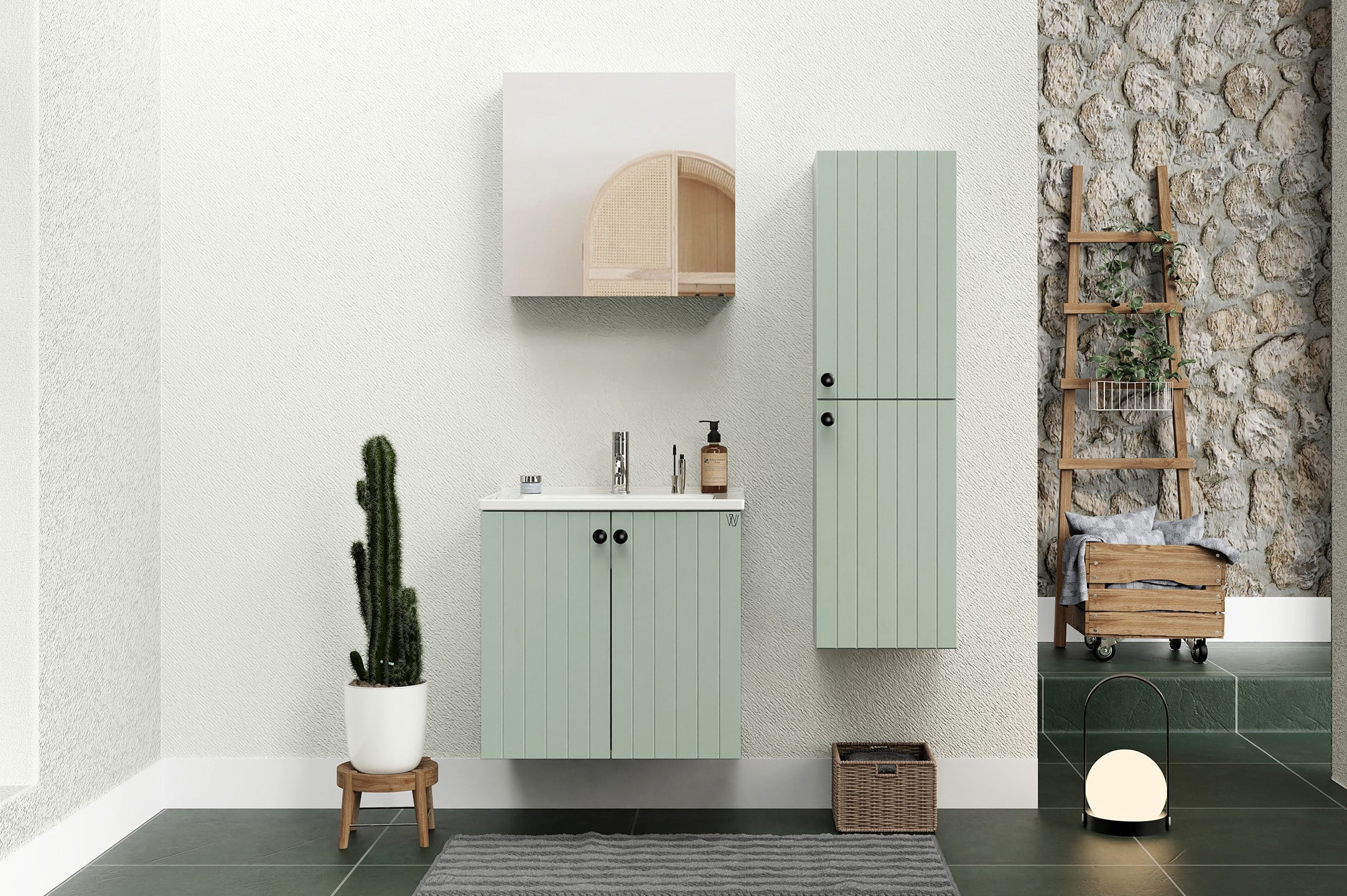 WEST MİNA BANYO DOLABI TAKIMI