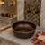 Antik El İşlemeli Bakır Hamam Kurnası Tası
