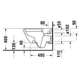 Duravit D-Neo Rimless® Asma Klozet Seti
