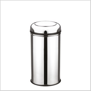 DÖNER KAPAKLI KROM ÇÖP KOVASI