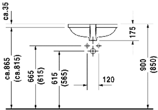 DURAVİT D-CODE HİLTON LAVABO