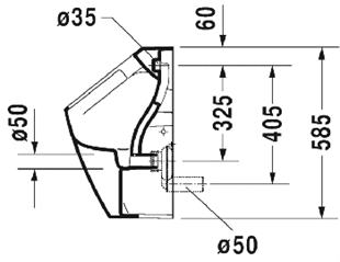 ME BY STARCK RİMLESS PİSUVAR