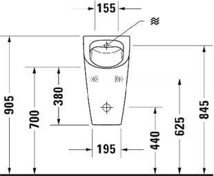 ME BY STARCK RİMLESS PİSUVAR