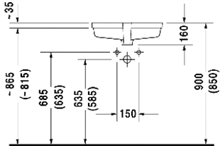 DURAVİT VERO HİLTON LAVABO