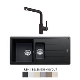 FRANKE BASİS 1,5 GÖZLÜ 970 x 500 MM GRANİT EVİYE & ARMATÜR SET