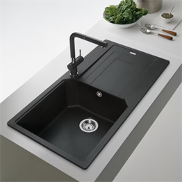 FRANKE URBAN TEK GÖZLÜ 1000 x 500 MM GRANİT EVİYE & ARMATÜR SET
