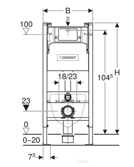 GEBERİT ALPHA DUOFİX GÖMME REZERVUAR