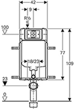GEBERİT ALPHA GÖMME REZERVUAR