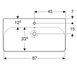 GEBERİT ETAJERLİ LAVABO 90 CM