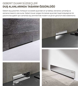 GEBERİT KOMBİFİX 65 MM DUVAR SÜZGECİ