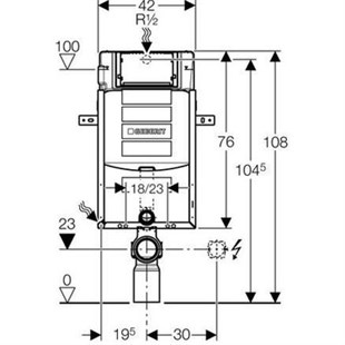 GEBERİT SİGMA KOMBİFİX GÖMME REZERVUAR
