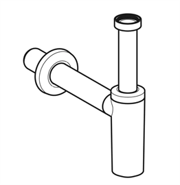 GEBERİT T TİPİ KROM LAVABO SİFONU