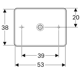 GEBERİT VARİFORM DİKDÖRTGEN ÇANAK LAVABO
