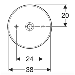 GEBERİT VARİFORM YUVARLAK ÇANAK LAVABO