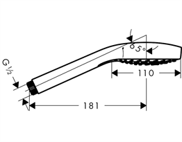 HANSGROHE CROMA SELECT S EL DUSU VARIO ECOSMART 9 LT/DK BEYAZ KROM