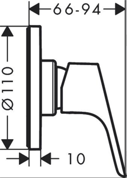 HANSGROHE FOCUS TEK KOLLU DUS BATARYASI
