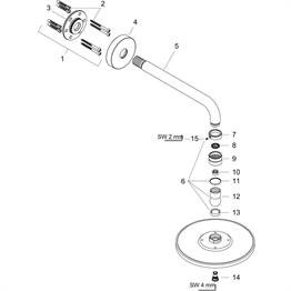 HANSGROHE RAINDANCE S TEPE DUSU 240 1 JET