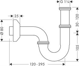 HANSGROHE UNIVERSAL SIFON S BORU KOLAY MONTAJ