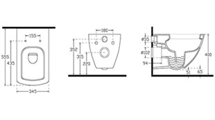 İDEAL STANDARD ASMA KLOZET &GEBERİT GÖMME REZERVUAR SETİ